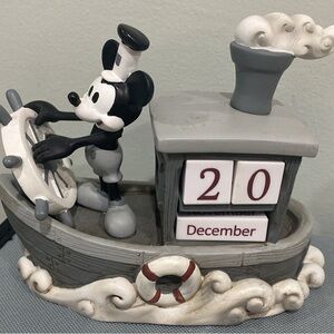Mickey Mouse Steamboat Willie Perpetual Calendar by Precious Moments